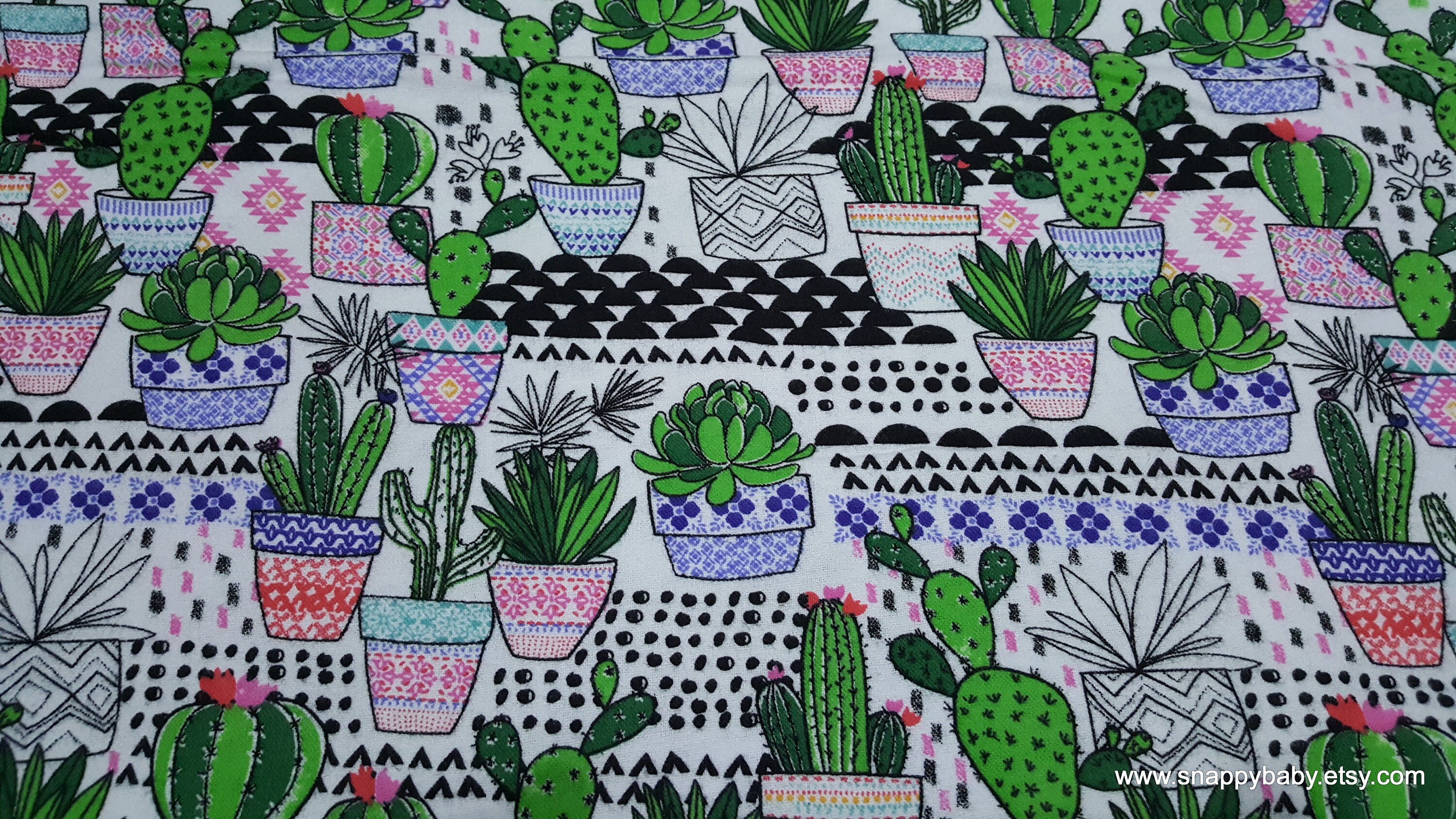  Cotton Fabric Cactus Fabric by The Yard 110cm Wide SY