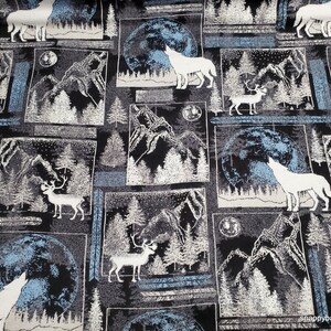 Plus Size Forest Animals Flannel Night Shirt main image 0