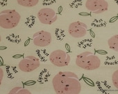 Flannel Fabric - Just Peachy - By the yard - 100% Cotton Flannel