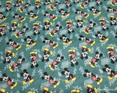 Flannel Fabric - Mickey Mouse Loves Fall - By the yard - 100% Cotton Flannel