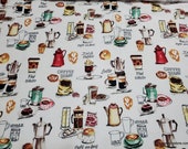 Flannel Fabric - Coffee - By the yard - 100% Cotton Flannel