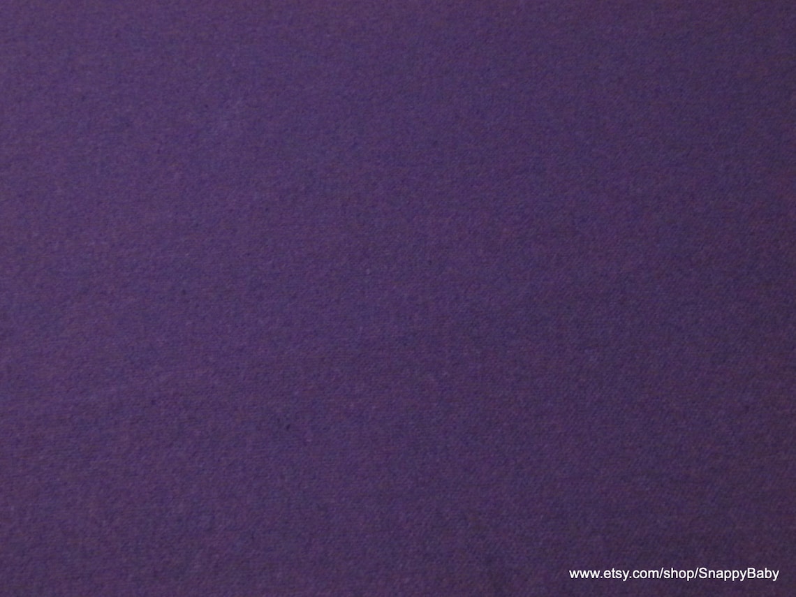 Flannel Fabric Purple Solid by the Yard 100% Cotton - Etsy