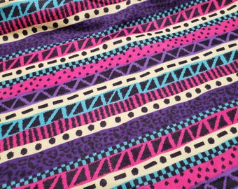 Flannel Fabric - Stripe Pink, Purple, Cheetah, Dots, Zig Zag - By the yard - 100% Cotton Flannel