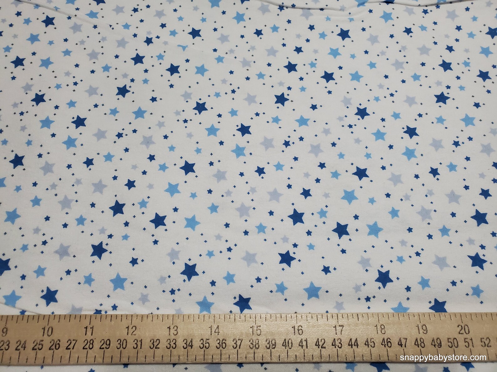 Flannel Fabric Starlight Blue on White by the Yard 100 Etsy