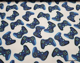 Flannel Fabric - Game Controller - By the yard - 100% Cotton Flannel