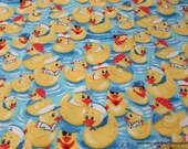 Flannel Fabric - Captain Duckie - By the yard - 100% Cotton Flannel