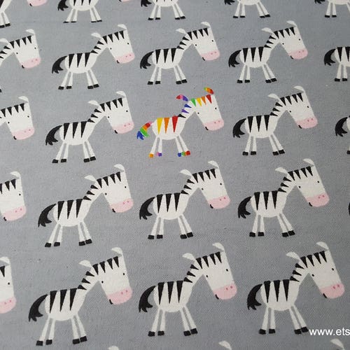 Flannel Fabric Just Be You Zebra by the Yard 100 Cotton Etsy