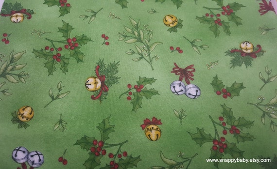 Christmas Premium Flannel Fabric Christmas Joys Mistletoe - Etsy