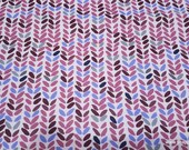 Flannel Fabric - Emma Leaves - By the yard - 100% Cotton Flannel