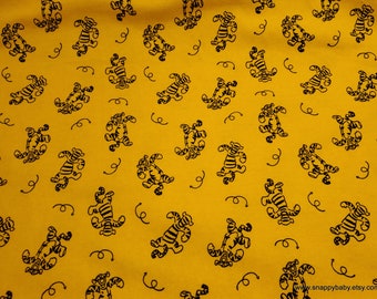 Character Flannel Fabric - Tigger - By the yard - 100% Cotton Flannel