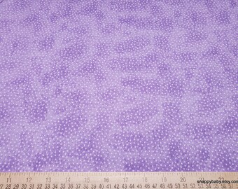 Flannel Fabric - Purple and White Small Dotted - By the yard - 100% Cotton Flannel