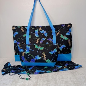 Mahjong 3-pc. set, Cotton Prints: Zipper Tote, Zipper Tile bag OR Drawstring Tile Tray Sleeve, Drawstring Rack Set Bag-FREE Ground Shipping!