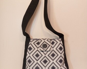 Sultana - Beautiful shoulder strap purse made home decor and cotton fabrics