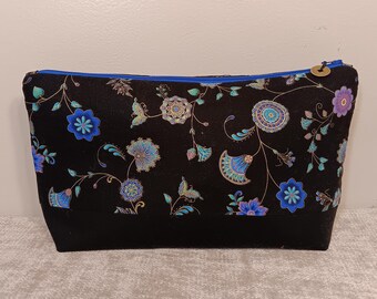 Mahjong Zipper Tile Set Lined Carry Bag (for standard size tiles) in Asian Inspired Cotton fabrics - FREE Ground Shipping!