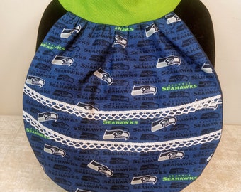 Seattle Professional Teams Lace Trim Baby Bibs - Seahawks, Mariners, Kraken, Supersonics