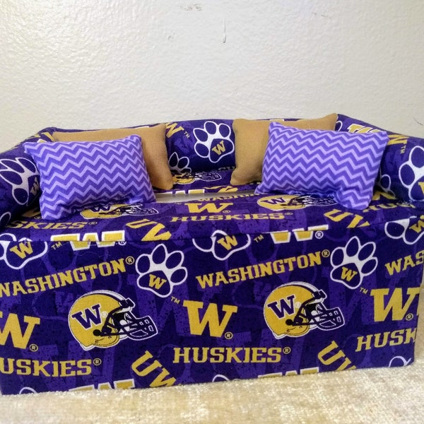 Pacific NW College & University Tissue Box Couch Cover- Gonzaga, UW Huskies, WSU Cougars, Oregon, Oregon State-Free Shipping!