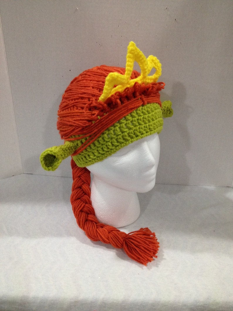 Shrek Princess Fiona inspired crochet ogre hat | Etsy