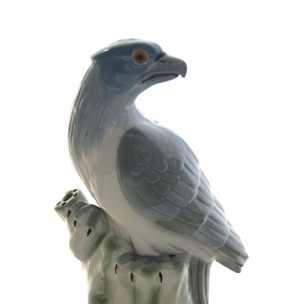 buzzard/ eagle Porcelain l Perfume Lamp / 50's table lamp