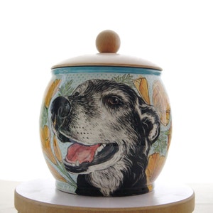 big custom quote pet urn / unique ceramic pet urn / cremation urn / 1,5l
