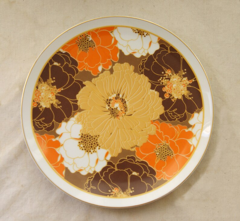 Vintage Porcelain Plate With Flower Design Rosenthal Etsy