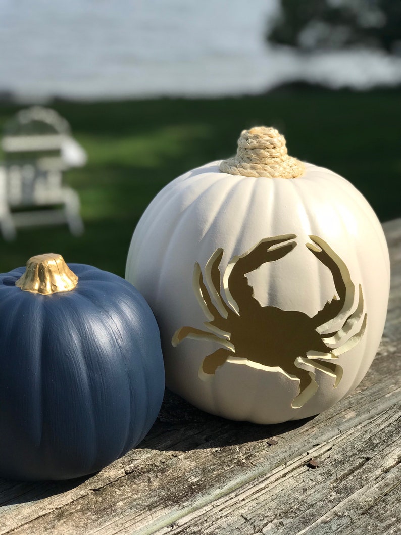 New Fall Decorations Wedding Crab Fall Beach Pumpkin Décor Etsy