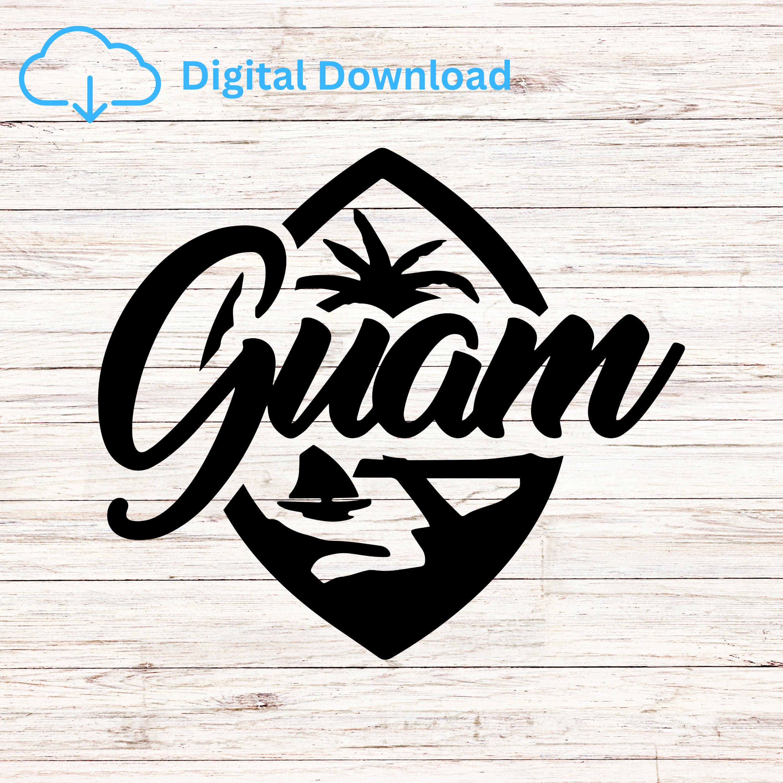 Guam Seal Digital Download Digital File for Commercial Use Etsy