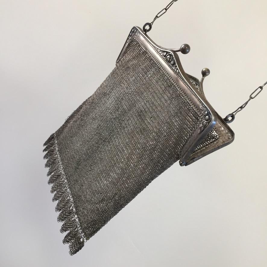 アンティーク メッシュパース Antique mesh purse - Etsy 日本