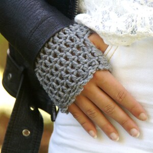 Fingerless Gloves - Arm Warmers -26 COLORS - handmade/women//tan/crochet gloves/oatmeal/knit/stretchy/cozy/warm/winter/chunky/wristwarmers