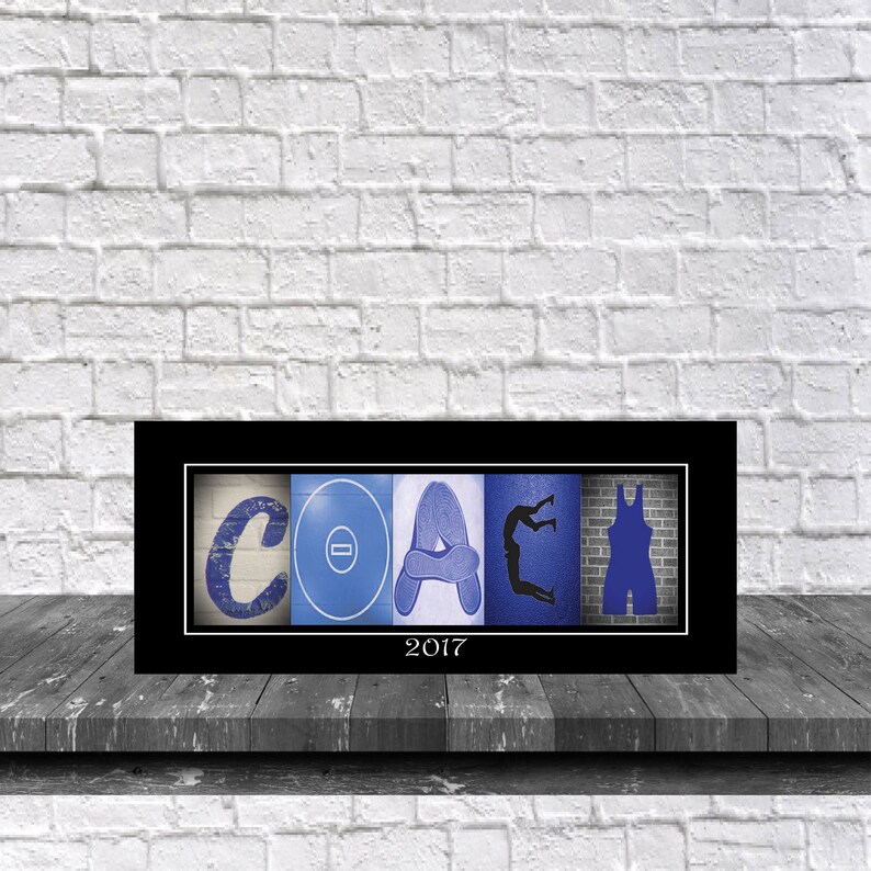 Gift for Wrestling Coach Wrestling Coach Birthday Gift Wrestling Gifts Wrestling Print Personalized Coach Gift Team Mom Gift image 4