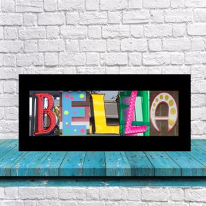 First Name Letter Art Sign: Kids Room Decor