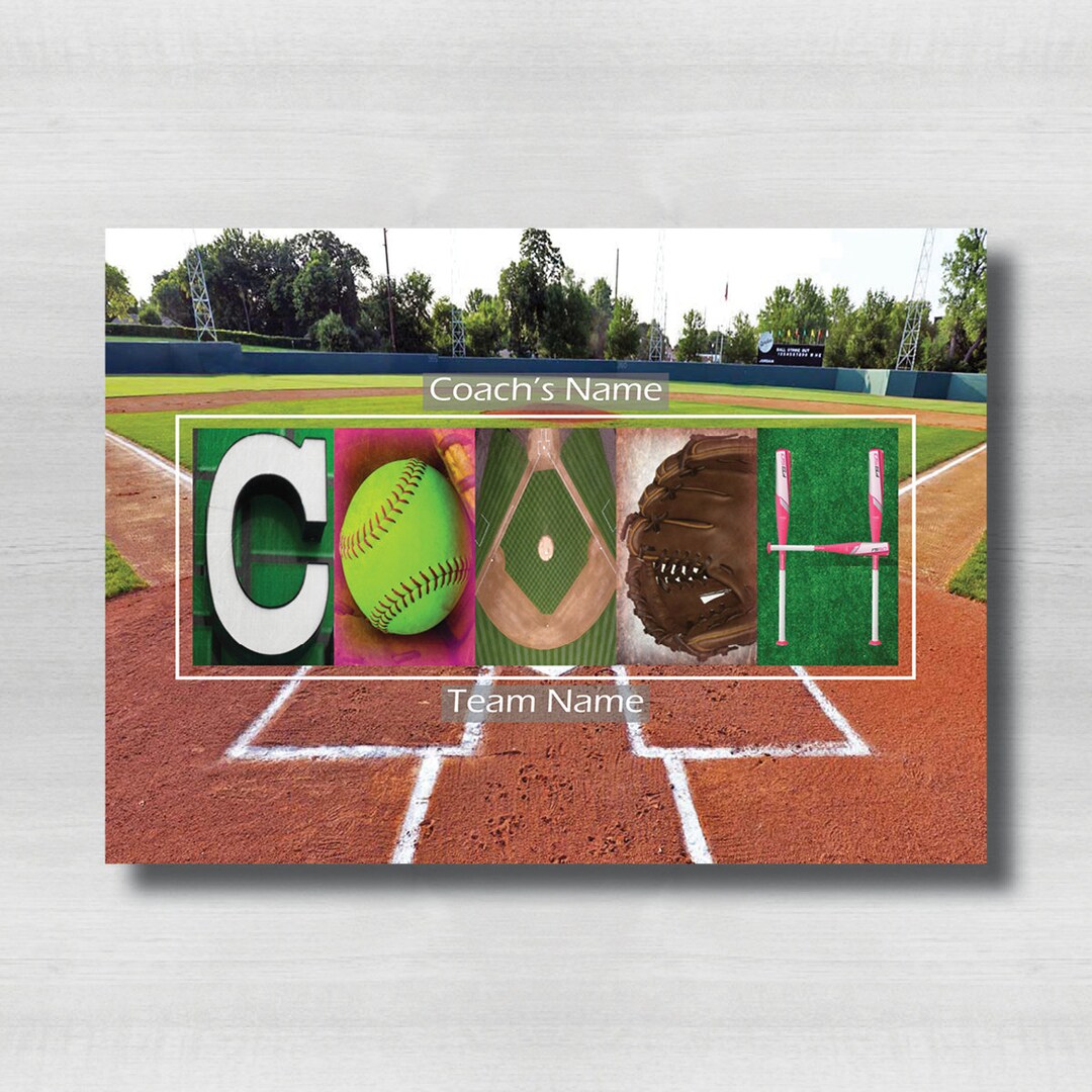 Personalized Softball Coach Gift, Thank You, Team Gifts, Best Coaches