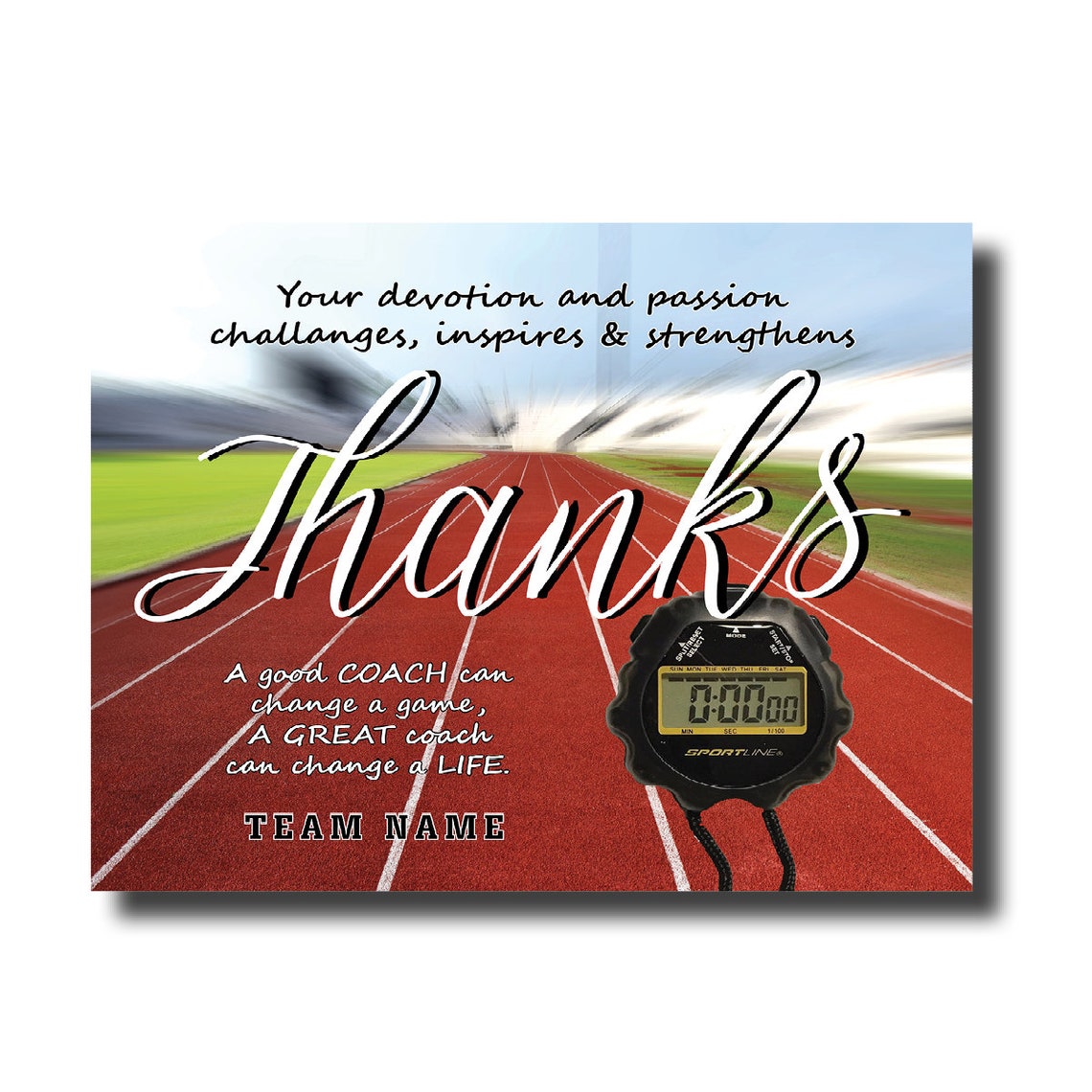 Personalized Track Coach Gift A Good Coach Can Change a Game Etsy