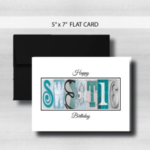 Sweet 16 Birthday Card, Bleu, Sarcelle, Aqua, Cartes pour adolescents, Filles 16e Cartes, Filleule, Nièce, Joyeux anniversaire Meilleur ami, SWC13