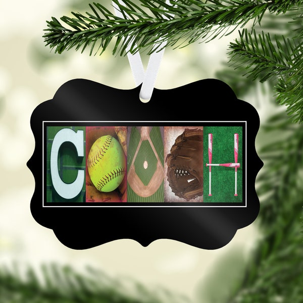 Softball Ornament Etsy