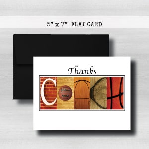 Personalisierte Dankeschön-Basketball-Trainer-Karte, Trainer-Geschenk, Notiz-Karte, Gruß, Ruhestand, Ende der Saison-Geschenk, Best Coach Award,
