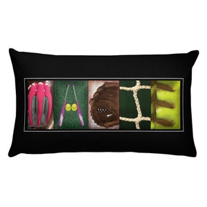 Novelty Throw Pillow, Personalized Softball Gifts, Name Pillow, Softball Gifts, Softball Coach Gift, Softball Party, Softball Room, Softball