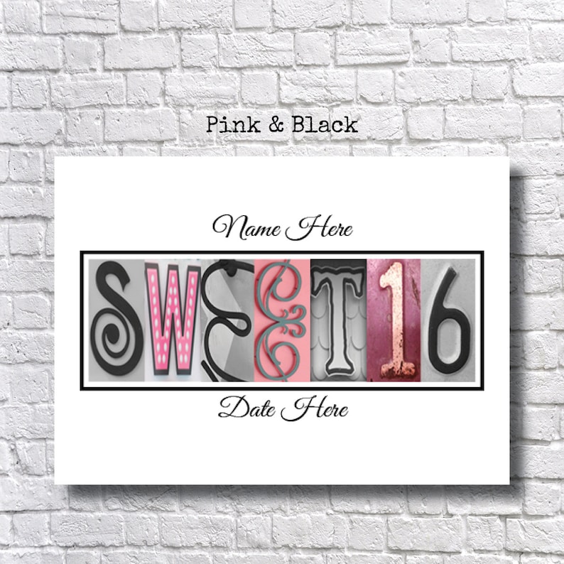 Guest Book Sweet 16 Gift Party Supplies 16th Birthday Etsy