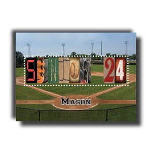 BÉISBOL Senior personalizado 2025, Senior de secundaria, Noche de Seniors, Equipo deportivo, Arte con nombre y letras, Regalo de agradecimiento, Jugador, Clase de 2025,