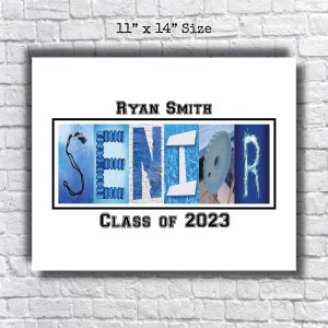 Senior Swimming 2025, College Grad, Personalized, Graduation Gifts,  Team Player, Word Letter Art, High School Manager, Diver, Swimmer,