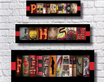 FireFighter Gift, Firefighter, Firefighter Wife, Fireman Gift, Gift for Fireman, Firefighter Decor, Thin Red Line, Retirement,