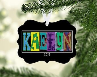 Helle Buchstabe Namensverzierung, Namensverzierung, individuelle Verzierung, helle Namensgeschenk, Weihnachtsgeschenk, helle Namensverzierung, Weihnachtsnamensgeschenk