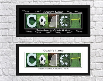 Soccer Coach Gift - Team Soccer Coach Gift - Coach Gift Soccer - Best Soccer Coach Gift - Coach Letter Art Print - Coach Print, CD38