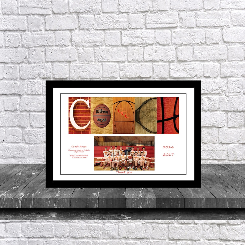 Team Basketball Gift Coach Gift From Teambasketball Team Etsy