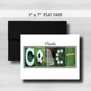 Cartão de agradecimento de futebol, cartão de treinador de agradecimento, presentes de futebol, obrigado, cartão de futebol personalizado, presente de time de futebol, cartão de nota, papelaria, COC30