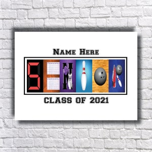 Bolos para estudiantes de último año de 2025, personalizado, estudiante de último año de secundaria, noche de estudiantes de último año, equipo deportivo, arte con letras, regalo de agradecimiento, jugador, promoción de 2024
