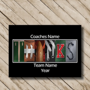 Football Thank You Gift, team gift for coach, football coach gifts, personalized coach, College Football, Gift for Him
