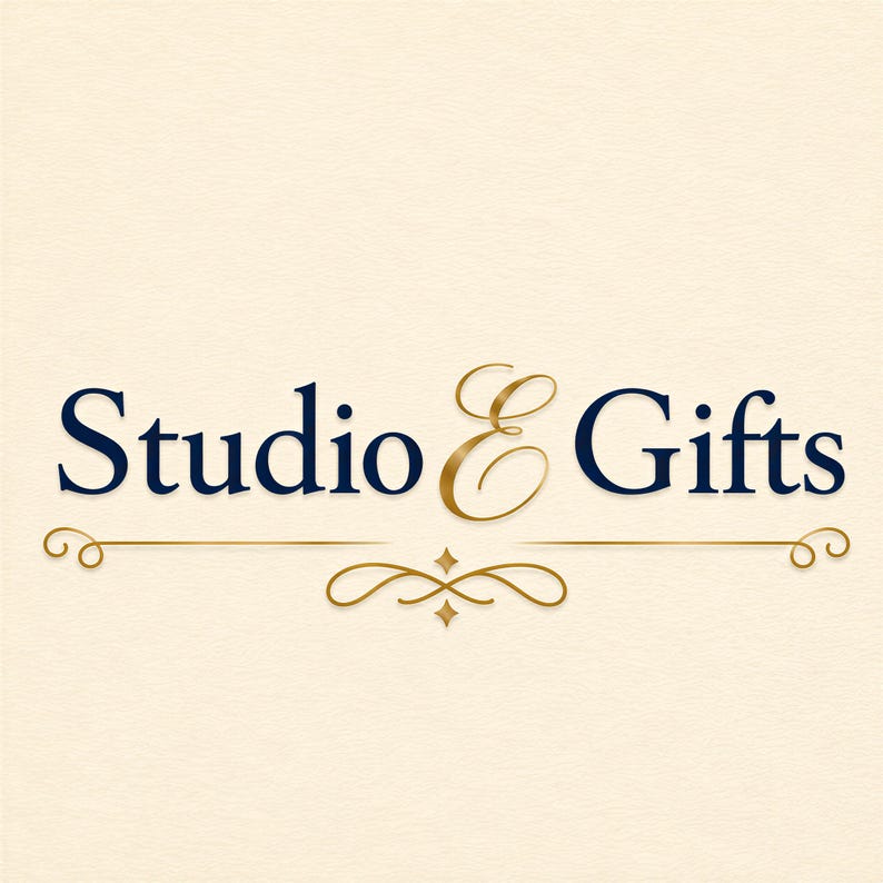 a logo for a business called "Studio & Gifts".