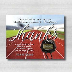 Personalized Track Coach Gift, A good coach can change a game, a great coach can change a life, Track and Field, Runner, Team Gift Party