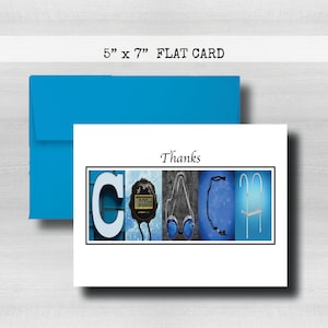 Regalo para entrenador de natación, entrenador de gracias, entrenador gracias, jubilación de entrenador, tarjeta de agradecimiento, juego de tarjetas de agradecimiento, entrenador de gracias, entrenador, natación COC33