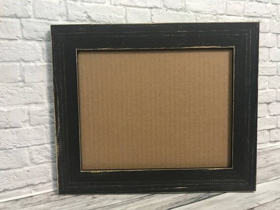 black rustic frame black
